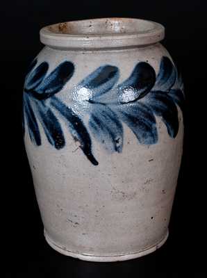 Small-Sized H. MYERS (Baltimore, MD) Stoneware Jar, Stamped "H. MYERS"