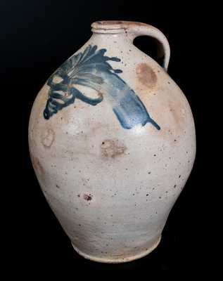 Ovoid Stoneware Jug attrib. William Nichols, Poughkeepsie, NY