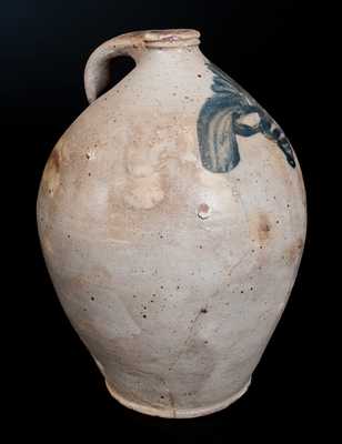 Ovoid Stoneware Jug attrib. William Nichols, Poughkeepsie, NY
