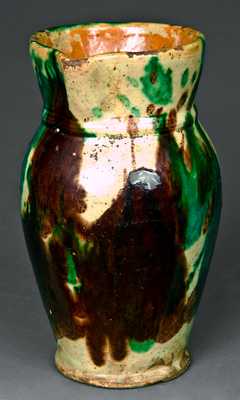 Multi-Glazed Shenandoah Valley Redware Creamer