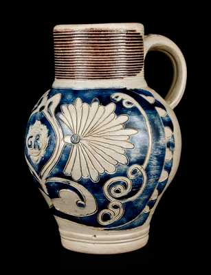 Westerwald "GR" Stoneware Jug, circa 1770