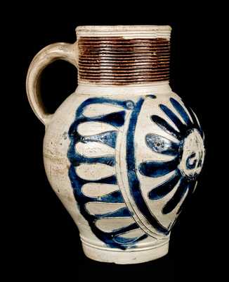 Westerwald Stoneware "GR" Jug, circa 1770