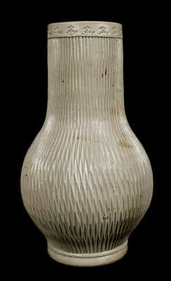 Rare Westerwald Stoneware Pitcher w/ Carved Body, circa 1750