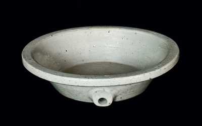 Stoneware Bowl with Spigot Impressed "C. R.", possibly Southern