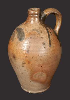 Small Stoneware Jug w/ Incised Decoration attrib. John Remmey, Manhattan, circa 1810