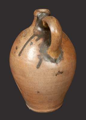 Small Stoneware Jug w/ Incised Decoration attrib. John Remmey, Manhattan, circa 1810
