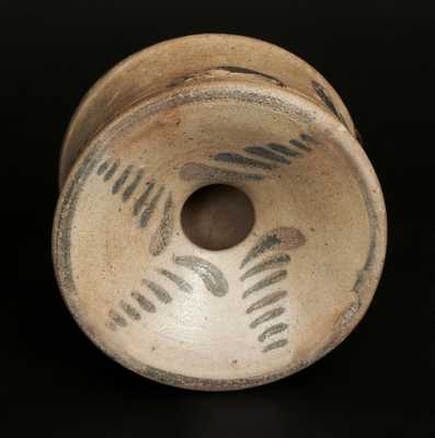 Western PA Cobalt-Decorated Stoneware Spittoon, circa 1875