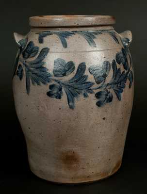 6 Gal. Ovoid Baltimore Stoneware Crock, c1840