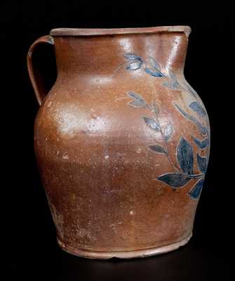 Outstanding Elaborately-Incised Ohio Stoneware Pitcher