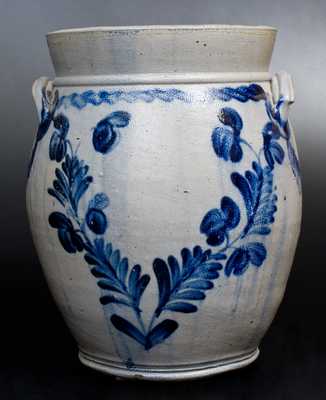 Three-Gallon Stoneware Jar w/ Elaborate Decoration, att. Henry H. Remmey, Philadelphia