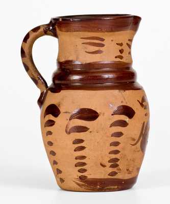 Small-Sized Tanware Pitcher, New Geneva or Greensboro, PA origin, circa 1885