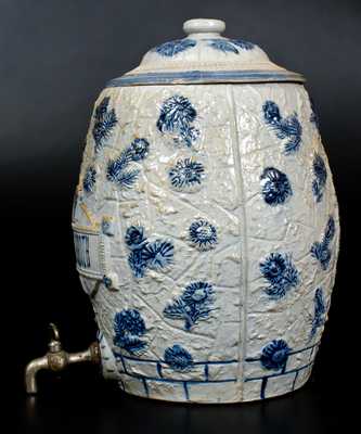 4 Gal. Molded Stoneware "Clam Broth" Cooler, Robinson Clay Products, Akron, OH