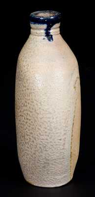 Stoneware Flask with Cobalt Top, Northeastern US, early 19th century
