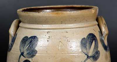 4 Gal. McKENZIE & JACKSON / BEAVER, PA Stoneware Jar with Floral Decoration