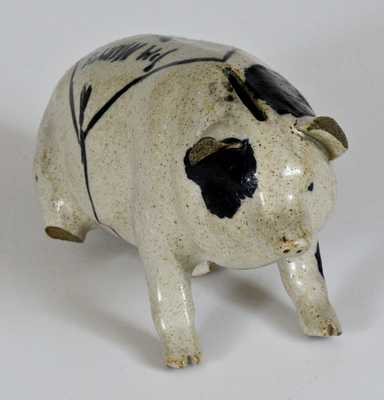 Monmouth Pottery Co. Stoneware Pig with Presentation Inscription