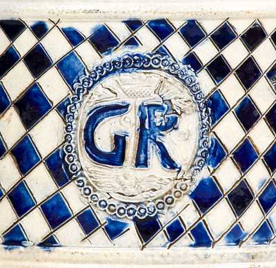 Large-Sized "GR" Stoneware Mug, Westerwald, Germany origin, 18th century