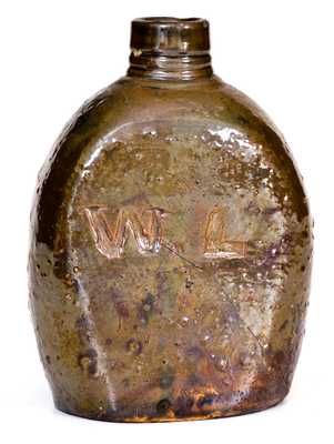 Lot of 10: Stoneware Flask Mark