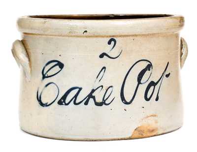 Very Unusual "Cake Pot," FRANK B. NORTON, Worcester, Massachusetts