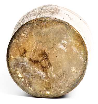 Rare Stoneware Canning Jar with Incised Pottery Price List, Ohio River Valley, possibly WV