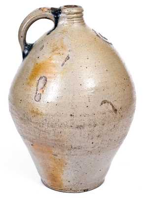 Unusual Manhattan Ovoid Stoneware Jug with Impressed Design