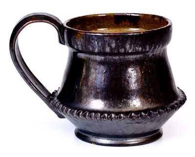 Large George Ohr Pottery Cup, Incised "Geo. E. Ohr," Biloxi, MS origin, late 19th or early 20th century.