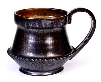 Large George Ohr Pottery Cup, Incised "Geo. E. Ohr," Biloxi, MS origin, late 19th or early 20th century.