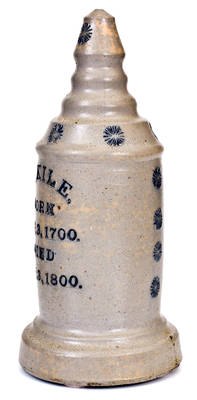 Extremely Rare Decker Pottery (Tennessee) Salesman's Sample Grave Marker