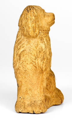 Sewer Tile Spaniel Doorstop, probably Midwestern origin, late 19th century