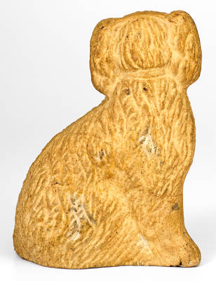Sewer Tile Spaniel Doorstop, probably Midwestern origin, late 19th century