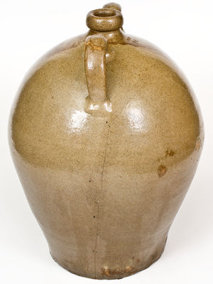 Rare Five-Gallon "M" Double-Handled Stoneware Jug, Robert Mathis, Pottersville, Edgefield District, SC, circa 1835