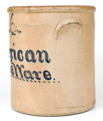 Outstanding "American Stoneware" Crock, circa 1876