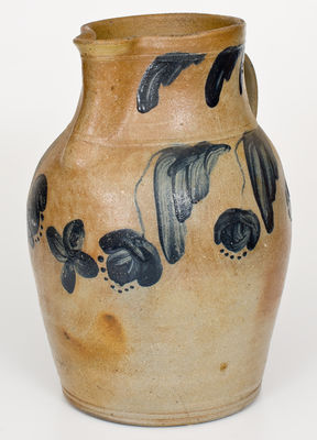Outstanding JOHN BELL / WAYNESBORO, PA Stoneware Pitcher w/ Elaborate Decoration