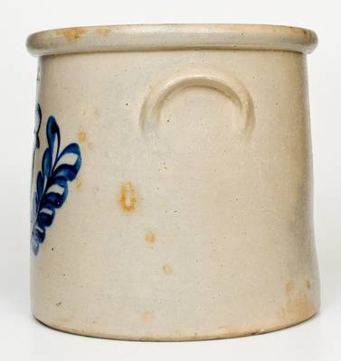 6 Gal. F. B. NORTON & CO. / WORCESTER, MASS. Stoneware Crock w/ Bold Parrot Decoration