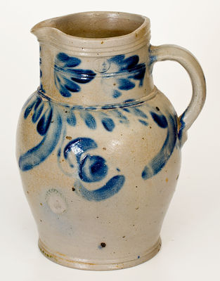 One-and-a-Half-Gallon Southeastern PA Stoneware Pitcher