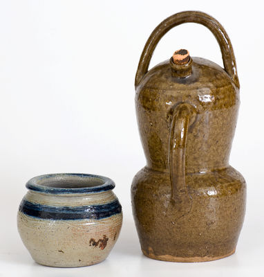 Two Pieces of North Carolina Stoneware, 20th century