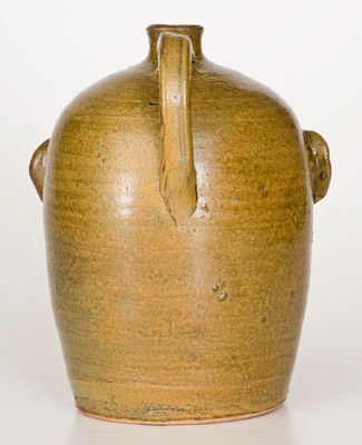 Alkaline-Glazed REGGIE MEADERS (Georgia) Stoneware Face Jug, late 20th century