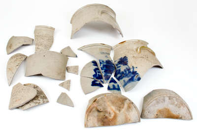 Lot of Stoneware Articles, Northeastern U.S. origin, 19th century