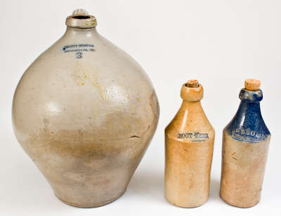 Lot of Stoneware Articles, Northeastern U.S. origin, 19th century