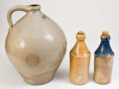 Lot of Stoneware Articles, Northeastern U.S. origin, 19th century