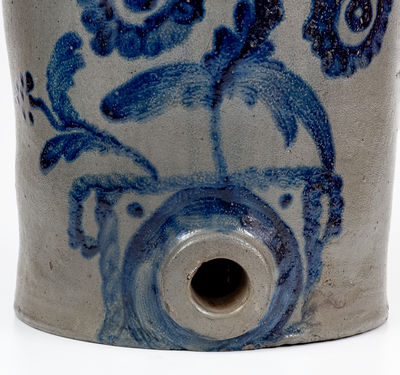 Exceptional Henry H. Remmey, Philadelphia Stoneware Water Cooler w/ Elaborate Flowering Urn Decoration