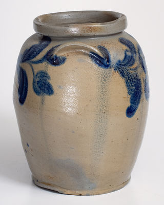 1 Gal. Baltimore, MD Stoneware Jar w/ Floral Decoration, circa 1825