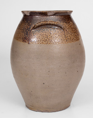 Attrib. John Swann (Alexandria, VA) Three-Gallon Iron-Decorated Stoneware Jar