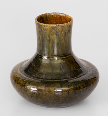 George Ohr Redware Vase, Stamped