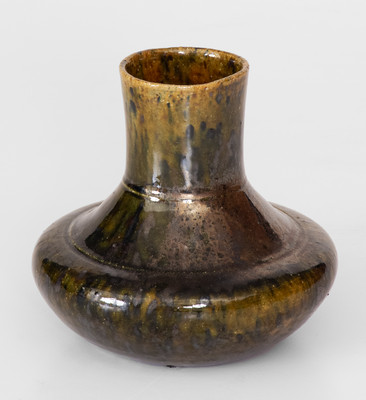George Ohr Redware Vase, Stamped