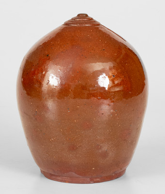 Rare Lancaster, Pennsylvania Redware Bank by John Graham, April 3, 1879