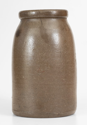 Rare New Haven, West Virginia Stoneware Advertising Canning Jar