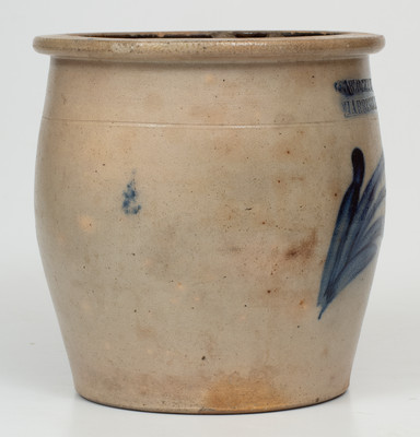 COWDEN & WILCOX / HARRISBURG, PA Stoneware Cream Jar