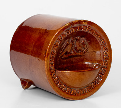 Akron, Ohio Stoneware Poultry Fountain, 1885 Patent Date