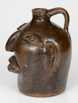 Fine Brown Pottery (Arden, North Carolina) Stoneware Face Jug, c1925-1930