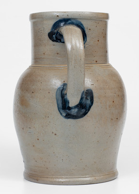 Rare Stoneware Pitcher w/ Elaborate Decoration, attrib. Northeast, Maryland (Remmey or Magee)